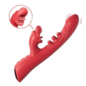 Buyging™ G-Spot Vibrator With 9 Tapping Rhythms & 8 Licking Sucking Vibrating Modes