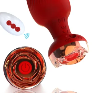 10 Vibration ROSE Wireless Control Anal plug