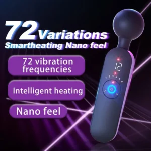 Clitoris AV Vibrator G Spot Smart Heating Magic Wand Masturbator 12 Modes 6 Speeds Female Private Adult Sex Toy For Women