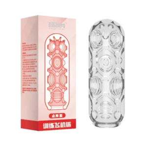 3D Crystal Male swivel, Dots,Billow Portable Masturbators Cup