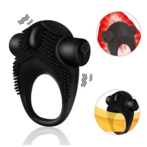 10 Speed Rechargeable Delayed Ejaculation Vibrator  Penis Rings