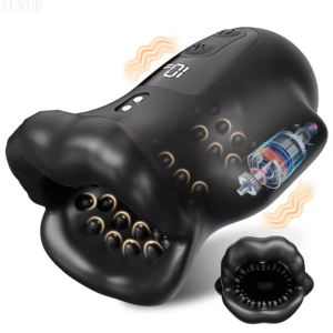 Penis Vibrator with 10 Vibrating & APP, Mouth Blowjob Male Stroker Trainer Adult Toys