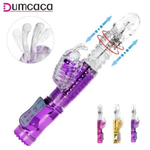 Telescopic Dildo Rabbit Vibrator Sex Toys For Women G Spot Vagina Massager Clitoris Stimulator Female Masturbator Adult Supplies