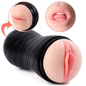 Double Vagina and Mouth Masturbator Cup For Adult