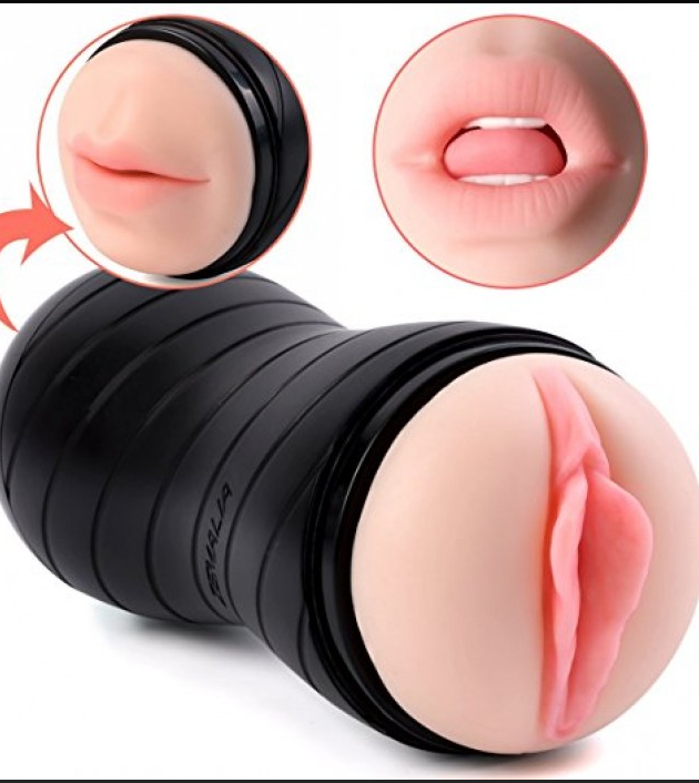 Double Vagina and Mouth Masturbator Cup For Adult