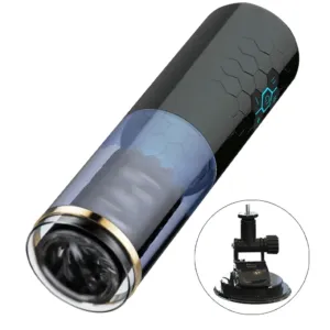 10 Thrusting Spinning Telescopic Suction Male Masturbator Cup