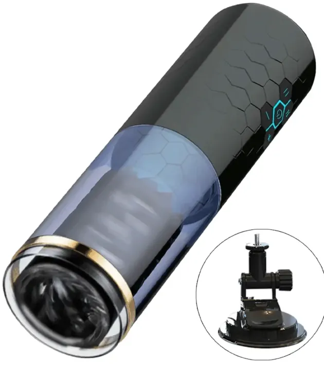 10 Thrusting Spinning Telescopic Suction Male Masturbator Cup