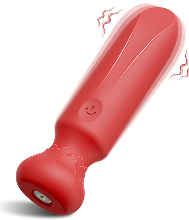 10 Frequency Silicone Bullet With Lotus Base Mini Vibrator