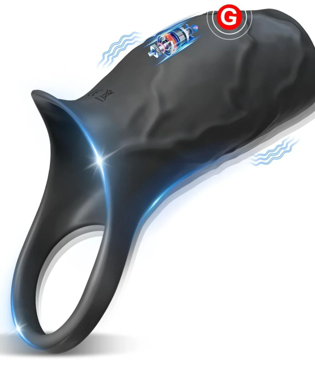 9 Vibrations Masturbator penis Rings