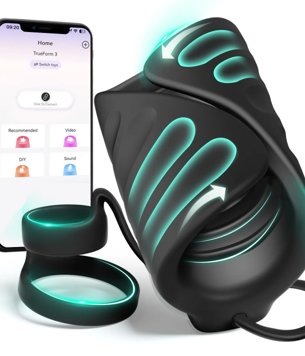 9 Vibrator With APP Control Vibrating Penis Ring