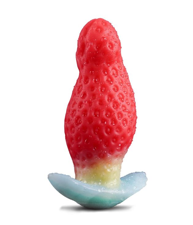 Alien Strawberry Silicone Anal Plug