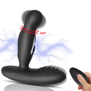 360° Rotation 16 Vibrating Remote Control Anal Plug Vibrator