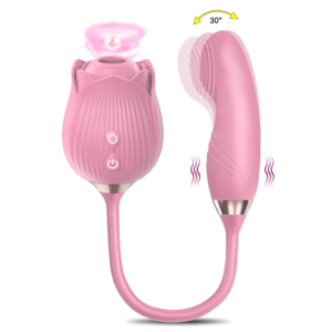 10 Modes Rose-Sucking Thrusting G-spot Finger Vibrator