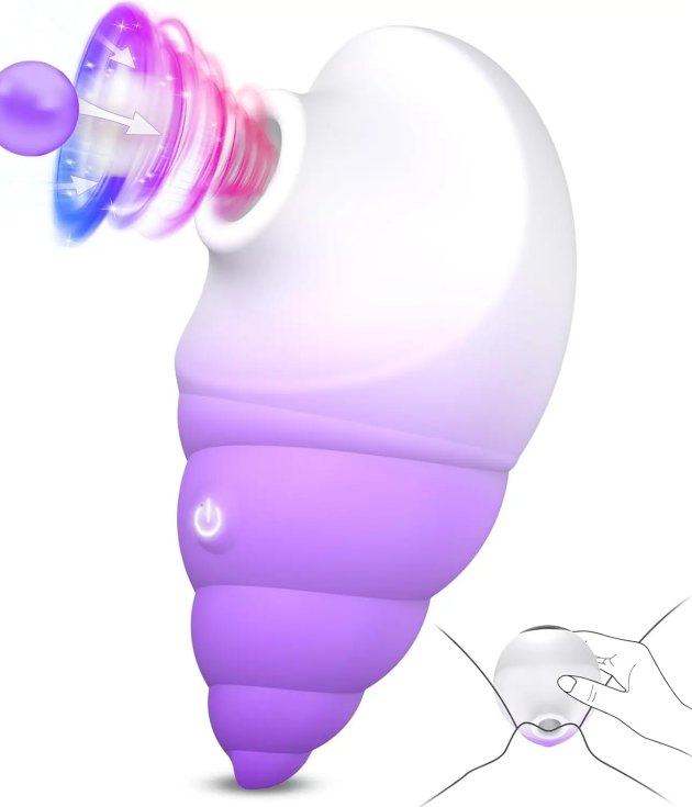 10 Frequency Sucking Conch Clitoral Vibrator