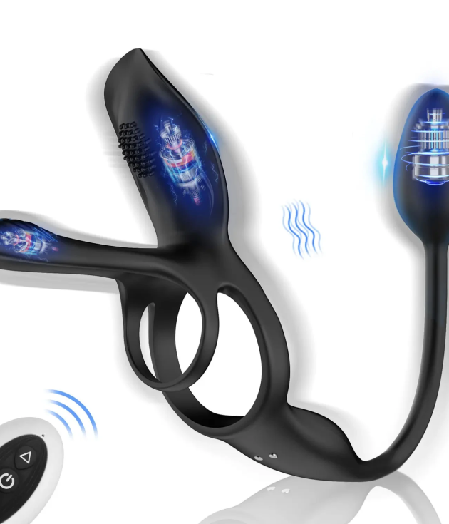 9 Vibration Remote Control With Anal Tail Prostate Massager