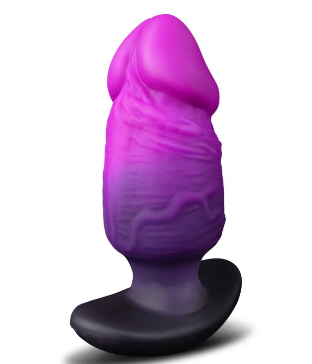 Alien Monster Inflatable Beer Belly Silicone Dildo Plug