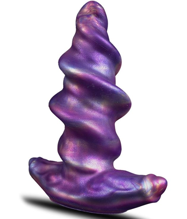 Alien Spiral Shell Soft Silicone Anal Dildo Plug