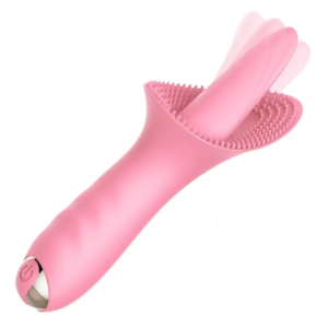 10-Frequency Licking G-Spot Clitoral Stimulator Tongue Vibrator