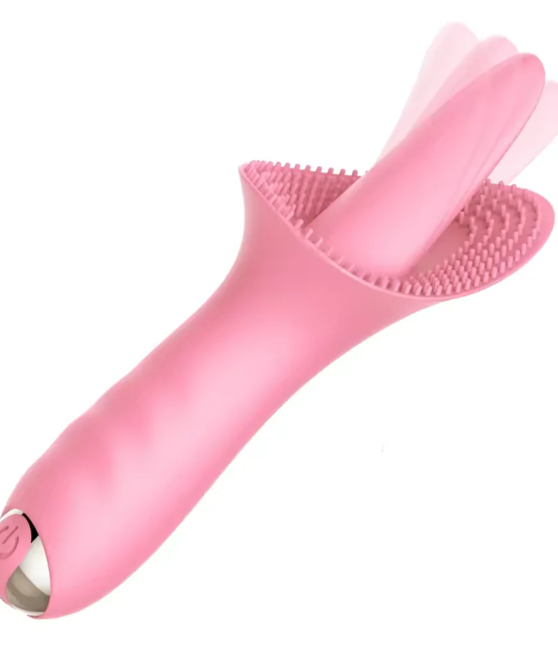 10-Frequency Licking G-Spot Clitoral Stimulator Tongue Vibrator