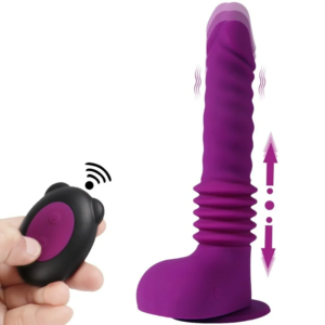 9 Inch Telescopic Remote Control Dildo Vibrator