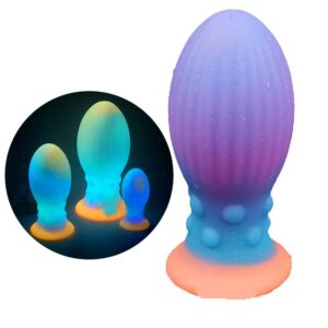 Alien Dragon Egg Silicone Luminous Anal Plug