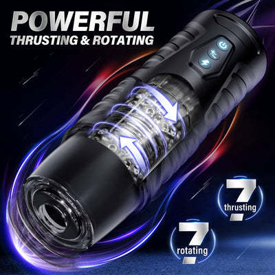 7 Thrusting 7 Rotating Male Strong Suction Masturbator Cup - Image 2