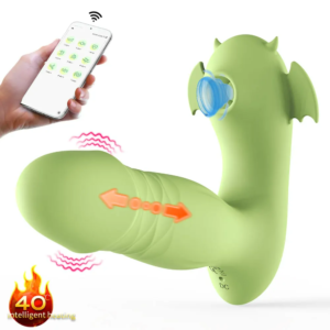 Little Devil 10 Vibration Telescopic Heating  Suction Vibrator
