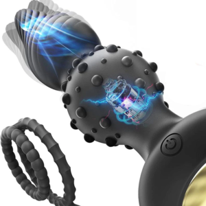 10 Vibration Spiral-tipped Thorns With Small Bumps Prostate Massager