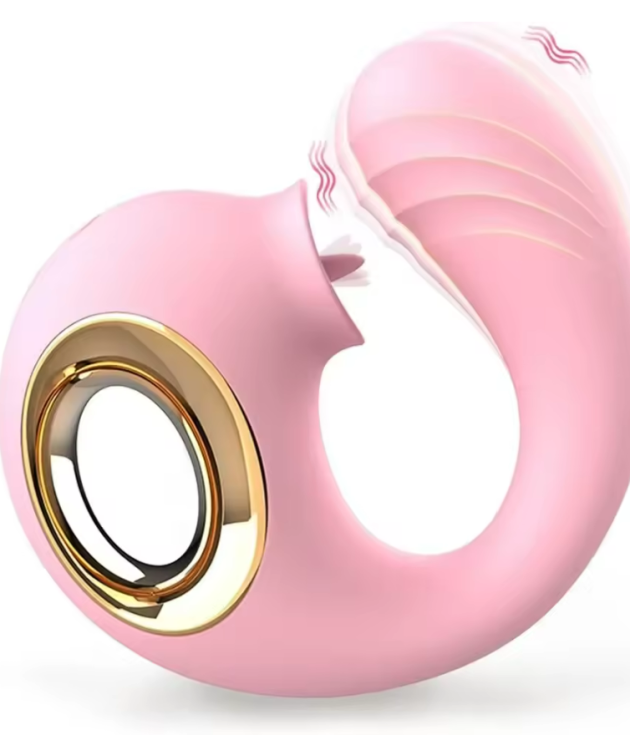 Dolphin Shaped 8 Frequency Tongue Licking Vibrator