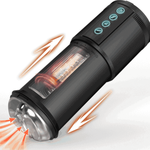 5 Sucking 5 Telescoping 10 Vibrating Oral Sex Male Masturbator Cup