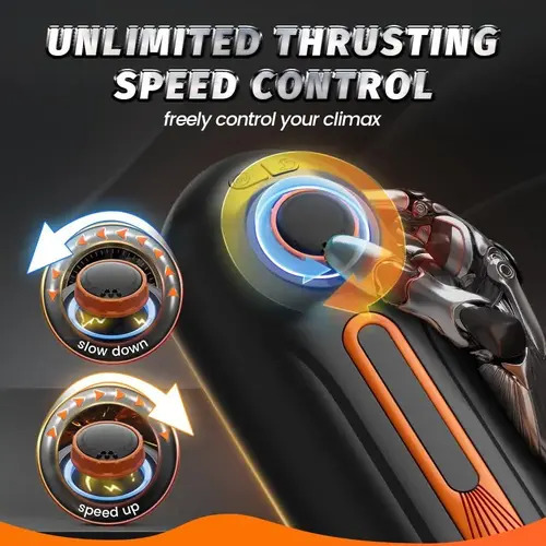 10 Thrusting 10 Vibrating 3 Sucking Heating Male Masturbator Cup - Image 3