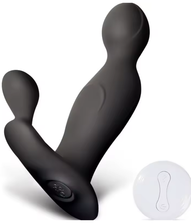 Dual Motors Remote Control Silicone Prostate Vibration Massager