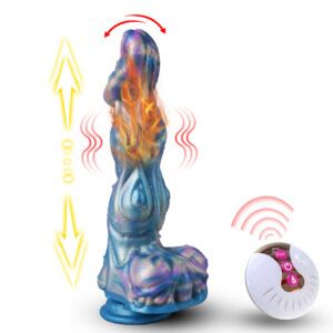 9 Inch 4 Modes Animal Alien Penis Wolf Dildo Vibrator