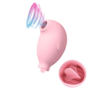 Cute Penguin 8 Frequency Sucking Tongue Licking Vibrator