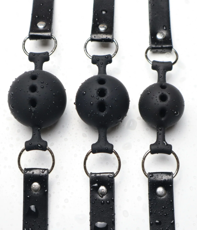 Adjustable Belt Mouth Silicone Mouth Gag Breathable Ball Gag