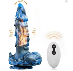 9 Inch 4 Modes Animal Alien Penis Blue Dragon Dildo Vibrator