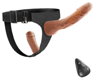 10 Vibration Modes & 3 Pulsation Patterns Wearable Double Dildos