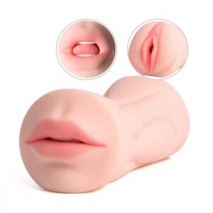 8.2 Inch 2-in-1 Realistic Mouth Clitoris Masturbation Pocket Pussy
