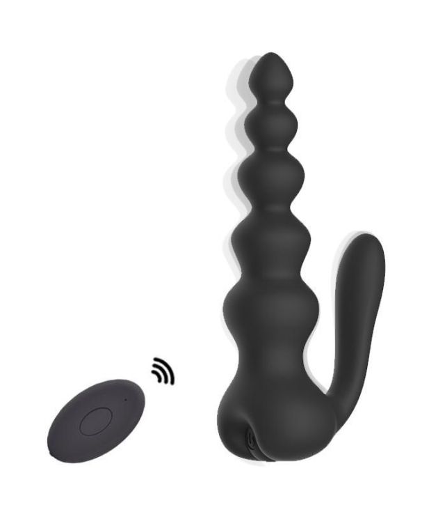 10 Frequency Vibration Remote Control Buttocks Anal Beads