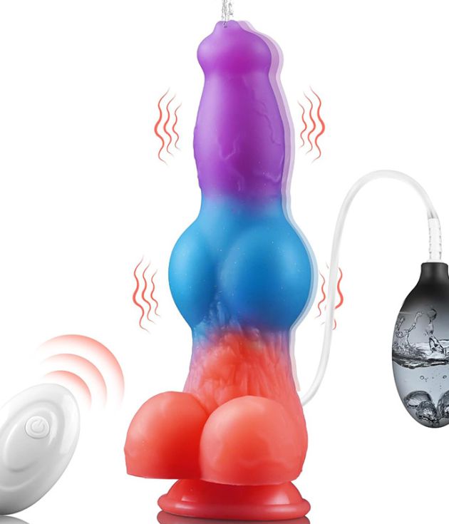 3in1 Alien Fantasy Squirting  Dildo Vibrator