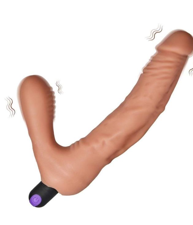 7.8 Inch 10 Functions Vibrating Lesbian Realistic Double Head Dildo