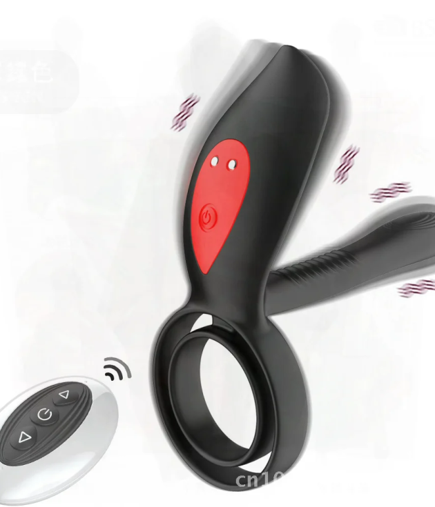10 Vibration Remote Control Double Ring Lock Delay Prostate Massager