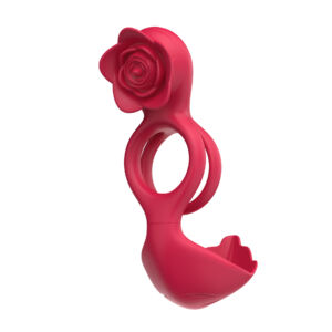 9 Vibrating Dual Modes Rose Head APP Control Penis Ring