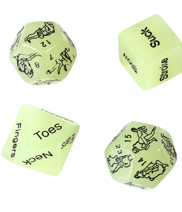 Sex Dice With Grow In Dark Colours Toy For Adult