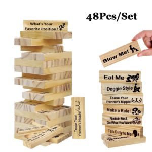 48Pcs Sex Block Tumbling Tower Stacking GamesGame For Adults