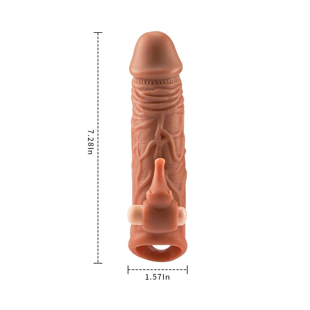 6.7 Inch Elephant Thorned Vibrating Penis Sleeve - 图片 6