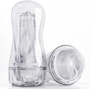 Clear 7'' Depth Portable Transparent Manual Sucking Pocket Pussy Masturbation Cup
