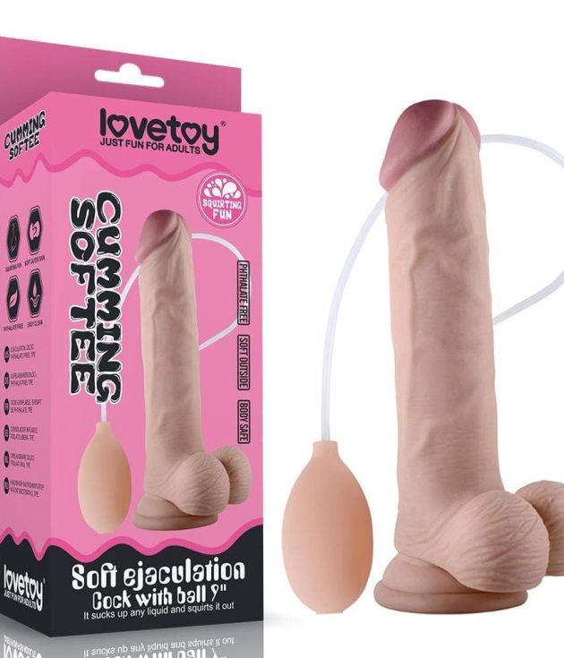 7 Inch Realistic Ejaculation Squirting Silicone Dildo