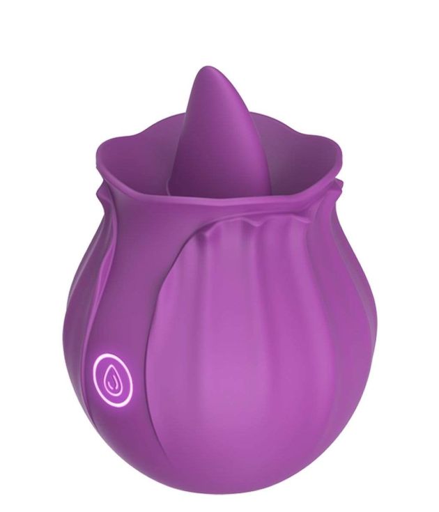 10 Licking Mode Clit Stimulater Rose Tongue Vibrator
