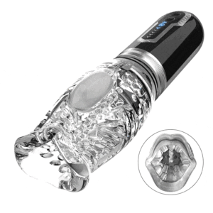 5 Thrusting Rotating 7 Vibrating Oral Sex Handheld Masturbator